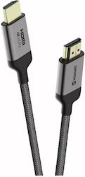 Swissten 75501101 HDMI 2.0 Geflochtenes HDMI-Stecker - HDMI-Stecker 1m Grau Swissten 75501101 HDMI 2.0 Geflochtenes HDMI-Stecker - HDMI-Stecker 1m Grau