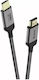Swissten HDMI 2.0 Premium High Speed 4K 60Hz HDR Braided Cable HDMI Male - HDMI Male 1m Gray