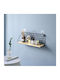 Shelf Wall Black, Light Oak 26x12.5x14cm