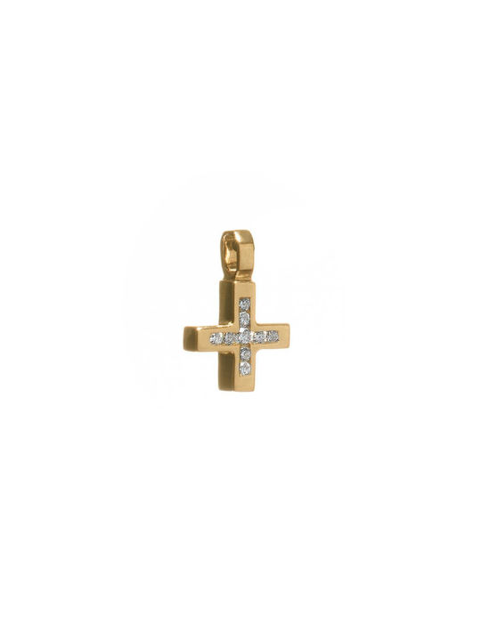 Q-Jewellery Women's Gold Cross 18K