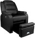 Activeshop Hilton Pedicure Chair with Adjustable Height Black