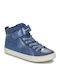 J Kalispera Kids Sneakers High Anatomic with Scratch Blue