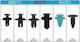 Raistar Car Plastic Clips 100pcs