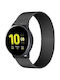 Strado Curea Oțel inoxidabil Negru (Galaxy Watch4/5/6/7/FE/4 Classic/6 Classic/5 Pro)