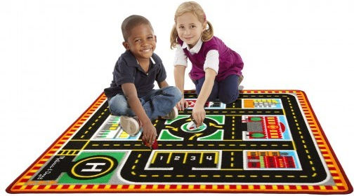 Melissa & Doug Activity Mat Road Multicolour 99x91cm