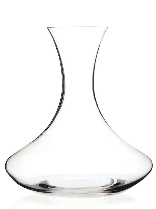 RCR Decanter Γυάλινη Καράφα Σερβιρίσματος Κρασιού 21εκ. με Πώμα Διάφανη 2000ml