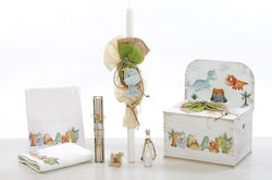 Bellissimo Little Dinosaurs Baptism Set with Dinosaur Theme