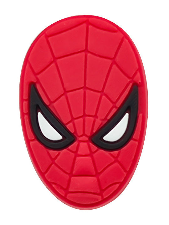 Shoe Charms Spider Hero Head 4330205031 Jibbitz Crocs Κόκκινο