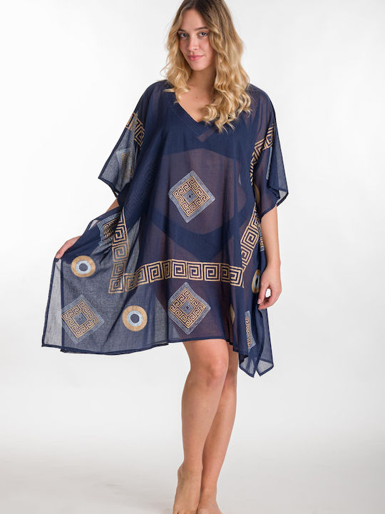 Rima Beachwear Feminin Caftan de Plajă Albastru marin