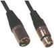 Tele XLR Cable XLR Male - XLR Female Black 10m CR-675-145-10M