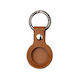 Keychain Cazul Keychain Piele pentru AirTag în culoarea Maro