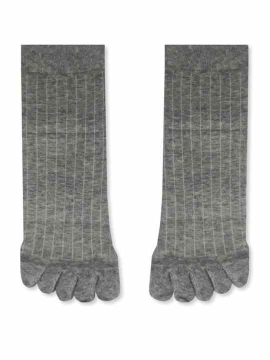 Ytli Βαμβακερή Κάλτσα Δάχτυλα Toe Socks Μονόχρωμη