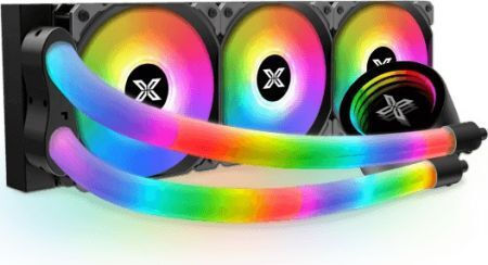 Xigmatek Xigmatek Neon Aqua 360 Υδρόψυξη Επεξεργαστή Τριπλού Ανεμιστήρα 120mm για Socket AM4/AM5/1700/1200/115x με ARGB Φωτισμό Τιρκουάζ