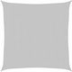 vidaXL Square Shade Sail Gray with PU Coating 2x2m