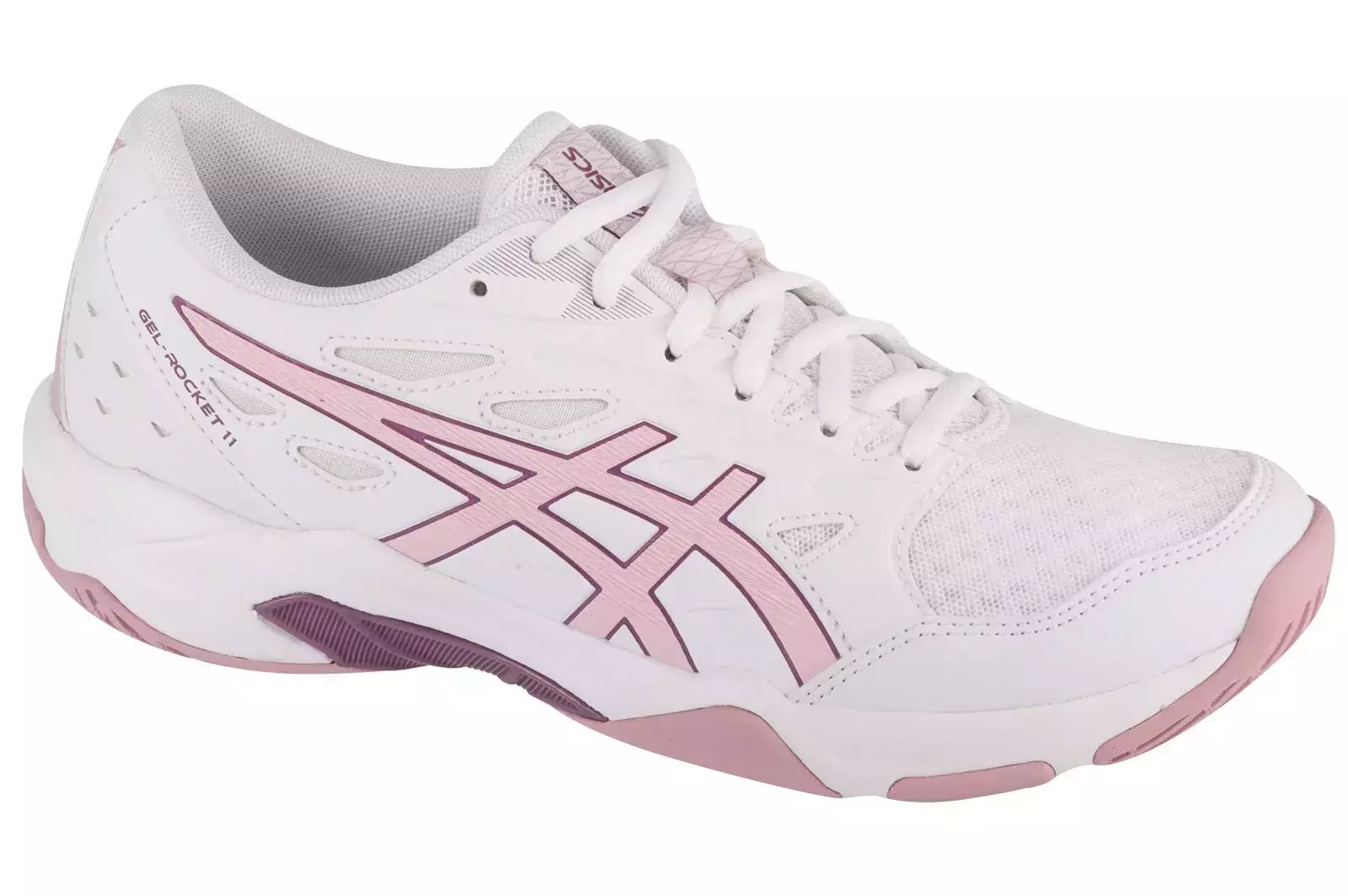 ASICS Gel-Rocket 10 ホワイト/ピンク 27cm ASICS Gel-Rocket 11 1072A093-103 Femei Pantofi sport Volei Roz