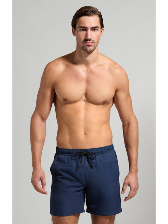 Bikkembergs Men's Swimwear Shorts Navy Blue