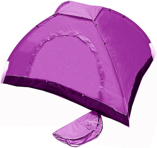 Colorlife Easy Pop Summer Camping Tent Pop Up Purple for 2 People 200x150x110cm