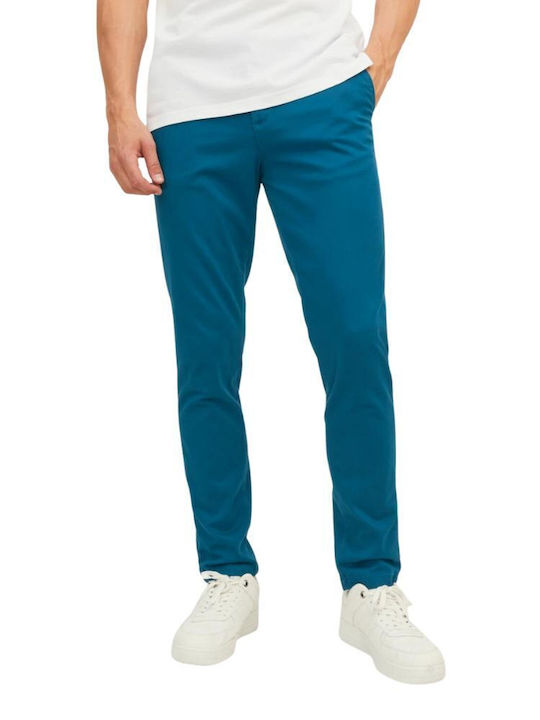 Jack & Jones Marco Pantaloni pentru bărbați Chino Elastice cu Croială Slim Sailor Blue