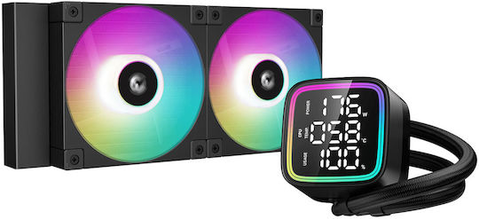 Deepcool LD240 Υδρόψυξη AIO CPU με 2 Ανεμιστήρες 120mm και ARGB Φωτισμό
