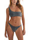 Bikini Set Top & Brazil Bottom Silver