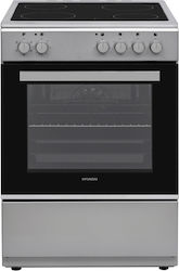 Hyundai Cooker 69lt with Ceramic Hobs W60cm. Inox