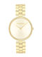 Calvin Klein Gleam Collection Γυναικείο Ρολόι 32mm Μπαταρίας με Χρυσό Μεταλλικό Μπρασελέ