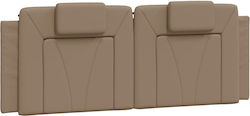 vidaXL Headboard Cushion in Cappuccino Faux Lea...