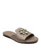 Flache Sandalen für Damen in Beige Farbe