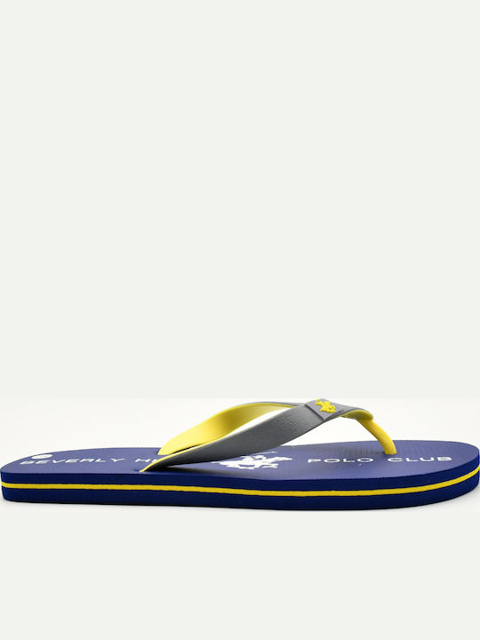 Beverly Hills Polo Club Ανδρικά Flip Flops Μπλε