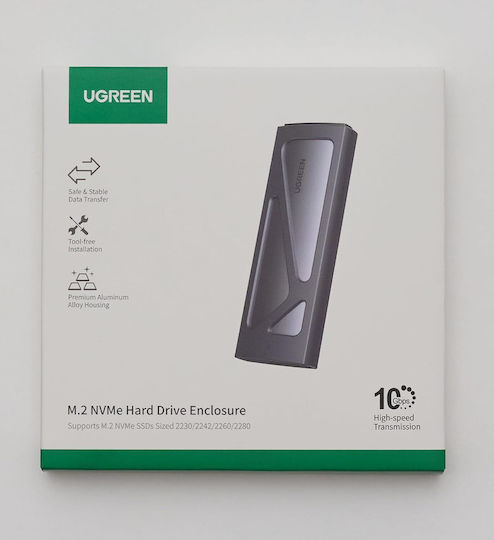 Ugreen CM578 Case for Hard Drive M.2 PCI Express with Connection Type-C