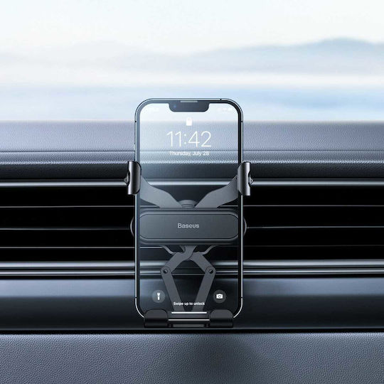 Baseus Suport Auto pentru Telefon cu cârlige reglabile Neagră