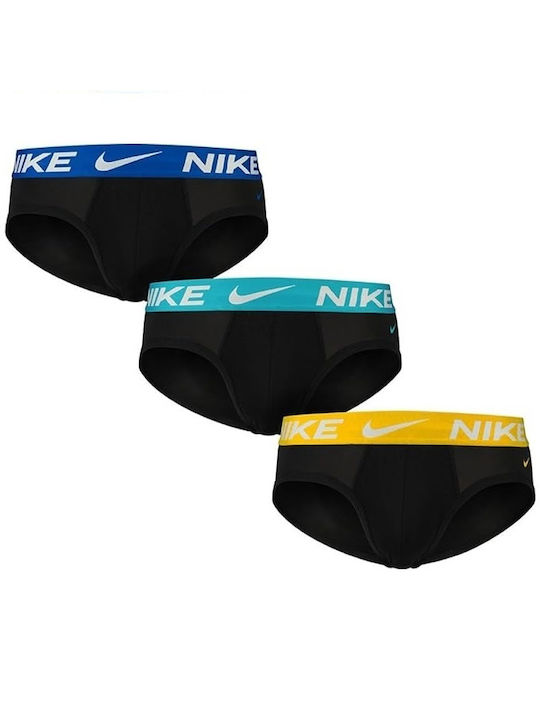 Nike Herren Slips Schwarz 3Packung