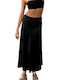 Chica Satin Skirt in Black color