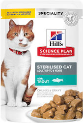 Hill's Wet Food for Neutered Adult Cat with Trout 85gr