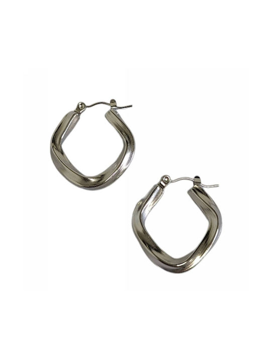 Kostibas Fashion Earrings Hoops made of Steel