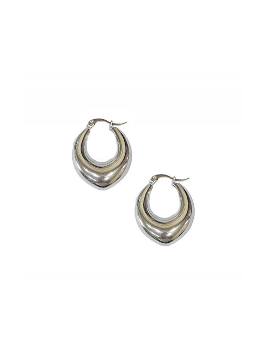 Kostibas Fashion Earrings Hoops made of Steel