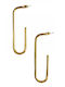 Kostibas Fashion Earrings Hoops made of Steel Gold Plated