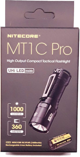 NiteCore Pro Taschenlampe LED IP68 mit maximaler Helligkeit 1000lm Multi Task Mt1c Pro Mehrfarbig