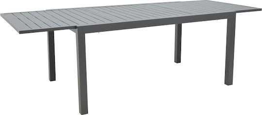 Τραπέζι Lafla Επεκτεινόμενο 160(+80)x100x75(+80) Ανθρακί Τραπέζι Lafla Επεκτεινόμενο 160(+80)x100x75(+80) Ανθρακί