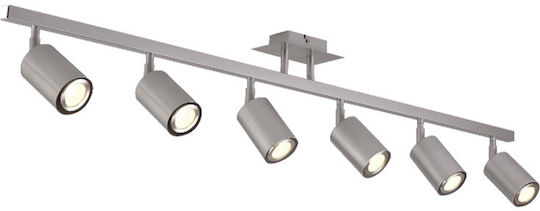 Inlight Spot with 4 Lights and with Socket GU10 in Silver Color