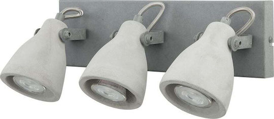 Beliani Dreifach Spot in Gray Farbe