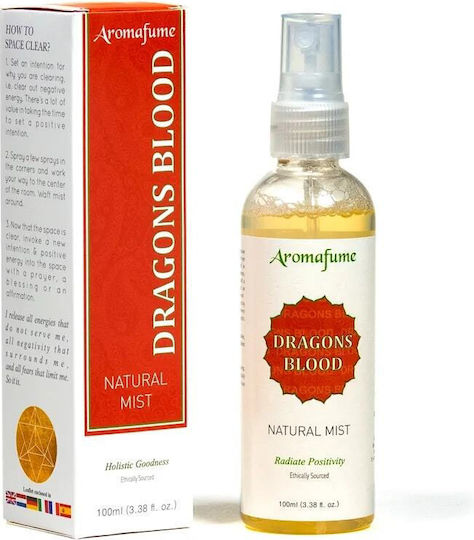 Spray aromatic de curățare a spațiului cu energie și auriu Dragon's Blood, 100ml