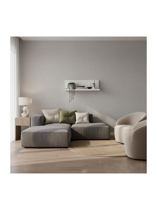 Shelf Wall Fane White Melamine 60x21.6x19.6cm