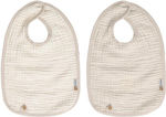 Bebejou Bib Fabric Beige 2pcs