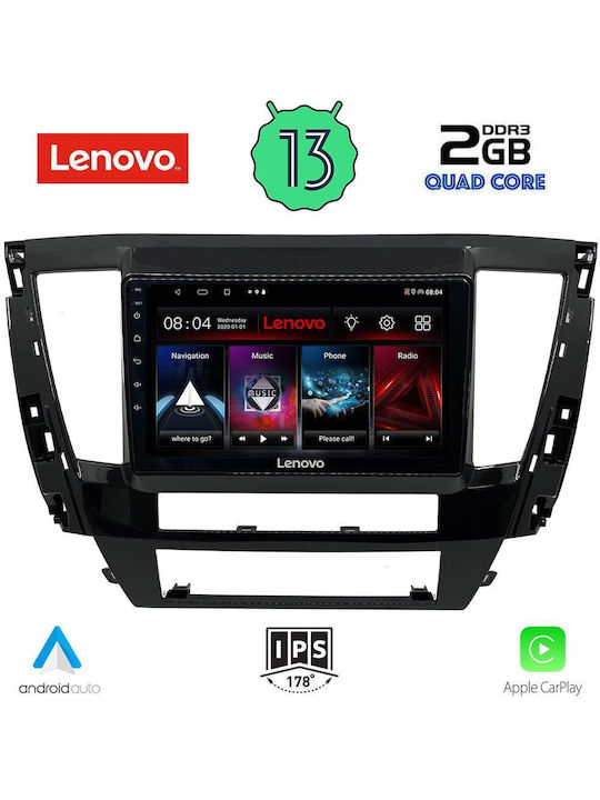 Lenovo Ηχοσύστημα Αυτοκινήτου 2DIN (Bluetooth/USB/AUX/WiFi/GPS/Apple-Carplay/Android-Auto) με Οθόνη Αφής 9"