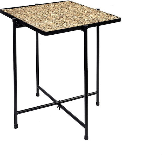 Beistelltisch Beige/Schwarz