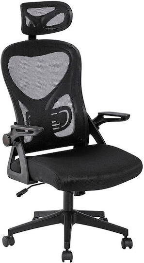 Woodwell Bf3050 Καρέκλα Γραφείου με Ρυθμιζόμενα Μπράτσα Mesh Μαύρο