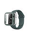 Plastikhülle in Grün Farbe für Apple Watch Serie 7 41mm