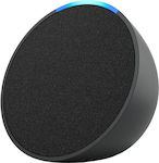 Amazon Echo Pop Smart Hub mit Lautsprecher Kompatibel mit Alexa Schwarz Holzkohle