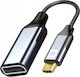 Convertor USB-C Masculin În DisplayPort Feminin Gri 1 Bucată CO2-0048